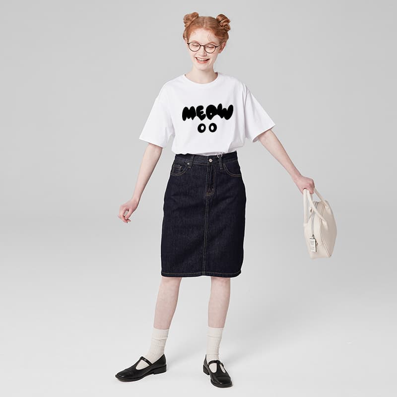 ジェンダーレスファッション ネコモチーフゆるだぼTシャツ