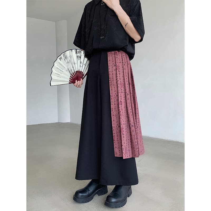 ジェンダーレスファッション アレンジ袴プリーツスカート