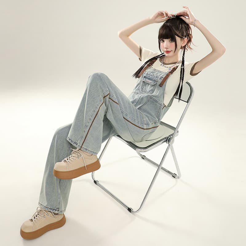 ジェンダーレスファッション ゆるふわデニムサロペット