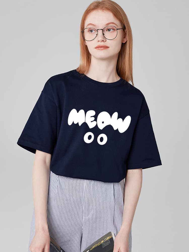 ジェンダーレスファッション ネコモチーフゆるだぼTシャツ